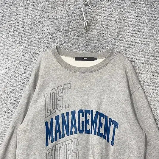 [BUNJANG] LMC Printing Light Gray Sweatshirt / 엘엠씨 프린팅 라이트 그레이 맨투맨 L