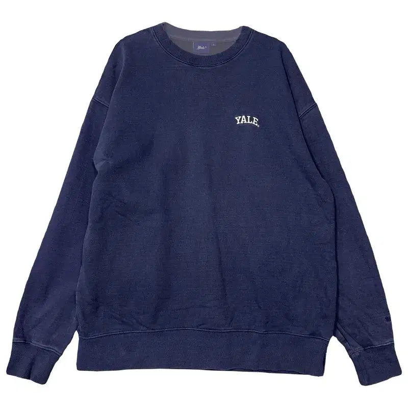 [BUNJANG] Yale Navy Logo Sweatshirt L / 예일 네이비 로고 맨투맨 L