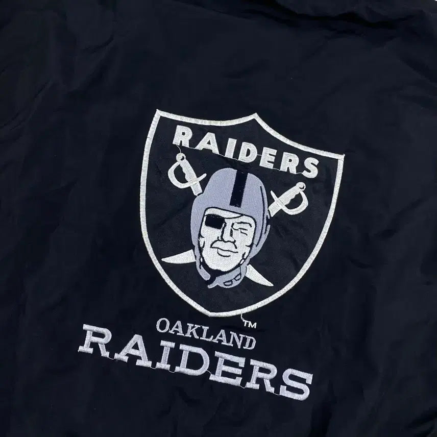 [BUNJANG] Starter Oakland Raiders Big Logo Pullover Warm-up (110) / 90s 스타터 오클랜드 레이더스 빅로고 풀오버 웜업 (110)
