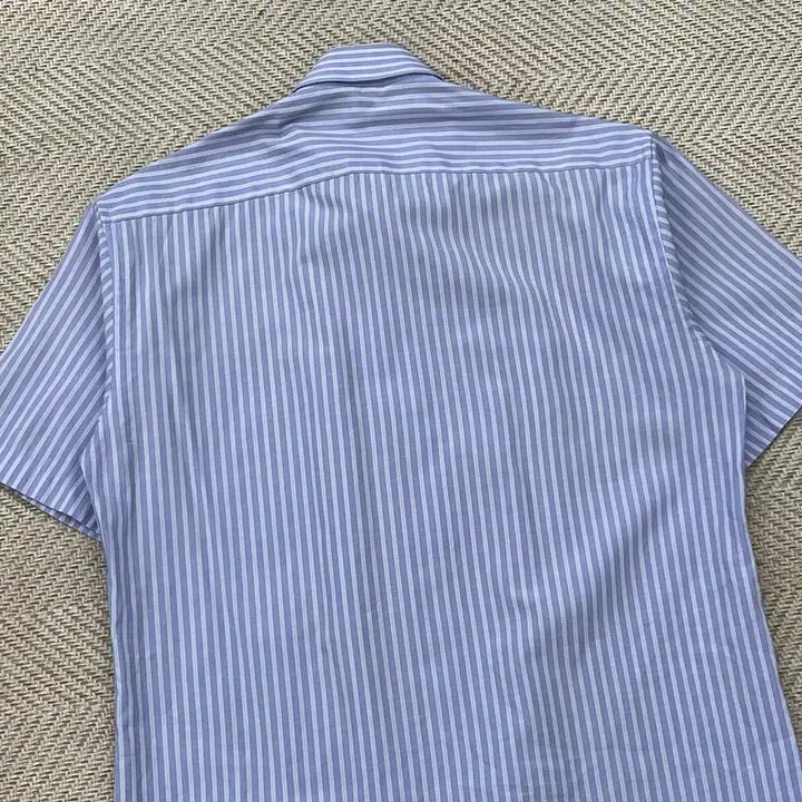 [BUNJANG] Balenciaga Striped Half Shirt / 발렌시아가 스트라이프 하프 셔츠 r3512