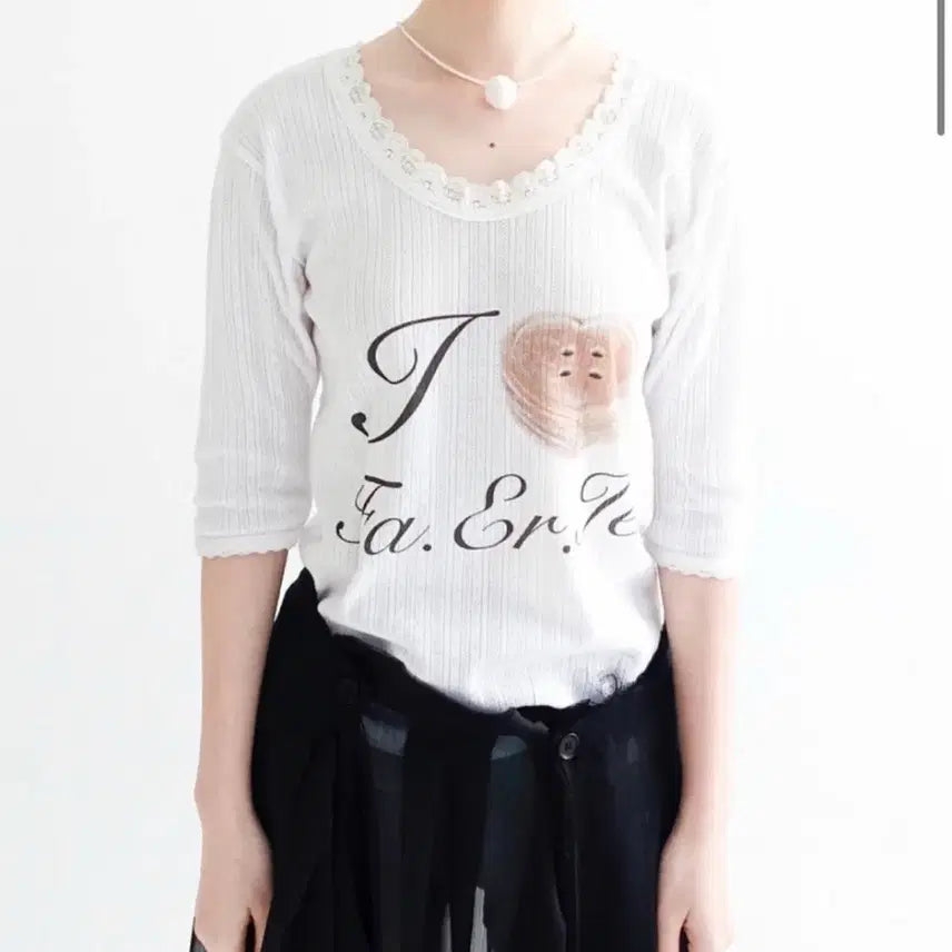 [SOLD OUT] 샵페어리 레이스티셔츠