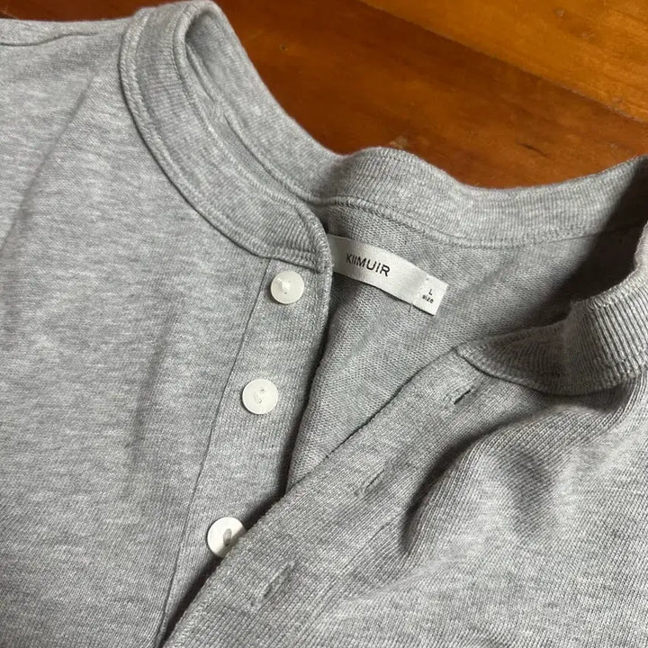 [SOLD OUT] 키뮤어 헤비 코튼 롤업 헨리넥 반팔 티셔츠