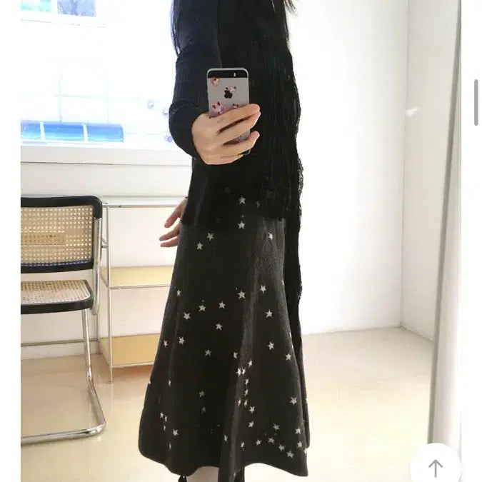 [BUNJANG] Isis Star Pattern Midi Skirt / 에이블리 교신가능)이즈이즈 별 무늬 치마 스커트