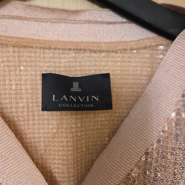 [BUNJANG] LANVIN Sequin Pink Cardigan / LANVIN 랑방 스팽글 핑크 가디건