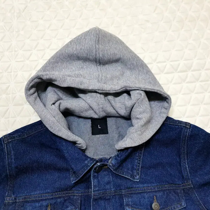 [SOLD OUT] 100 새상품 남성 데님 자켓 청자켓 후드자켓 후드점퍼 남자 점퍼 새제품
