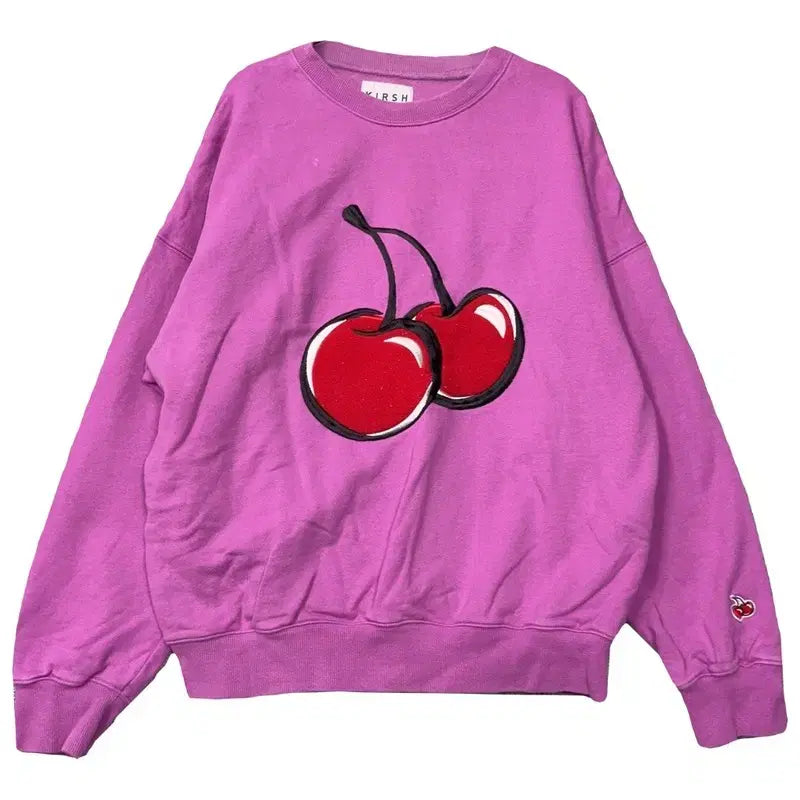 [BUNJANG] KIRSH Logo Pink Sweatshirt / 키르시 로고 핑크 스웻셔츠 1