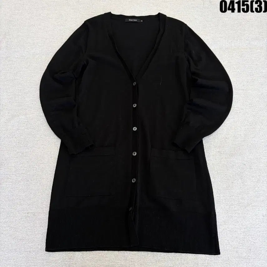 [BUNJANG] Bean Pole Black Long Cardigan / 95 BEAN POLE 블랙 롱 가디건 0415(3)