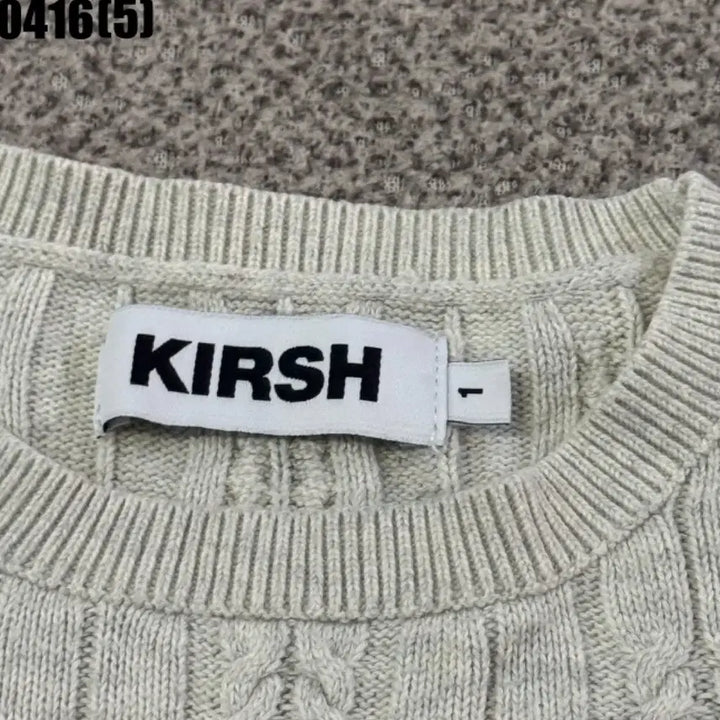 [BUNJANG] Kirsh Cherry Cable Knit Sweater Ivory / 키르시 체리 꽈배기 니트 아이보리