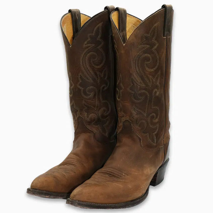 [BUNJANG] Justin Western Leather Boots / 빈티지 저스틴 웨스턴 레더 부츠 10D(270)사이즈 BT27019