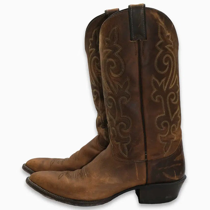[BUNJANG] Justin Western Leather Boots / 빈티지 저스틴 웨스턴 레더 부츠 10D(270)사이즈 BT27019
