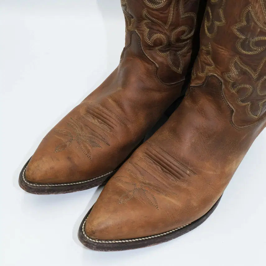 [BUNJANG] Justin Western Leather Boots / 빈티지 저스틴 웨스턴 레더 부츠 10D(270)사이즈 BT27019