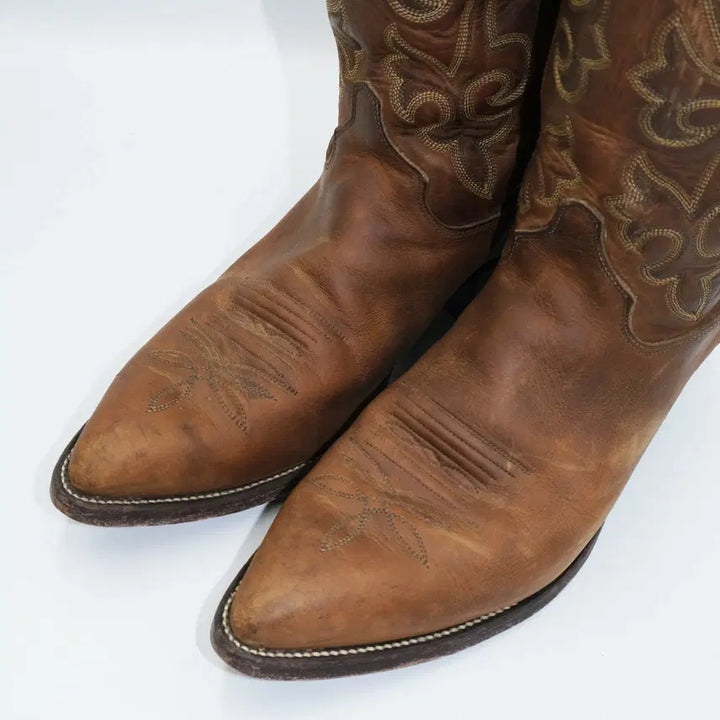[BUNJANG] Justin Western Leather Boots / 빈티지 저스틴 웨스턴 레더 부츠 10D(270)사이즈 BT27019