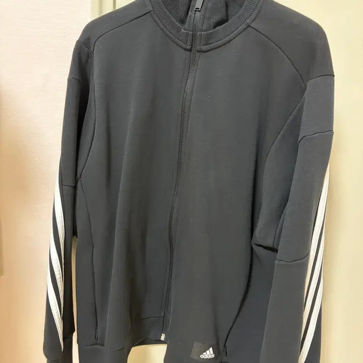 [BUNJANG] Adidas Black Zip-up Jacket / 아디다스 삼선 블랙 집업 자켓