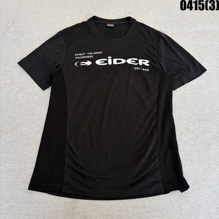 [BUNJANG] Eider Black Short Sleeve Functional T-shirt / M 아이더 블랙 반팔 기능성 티셔츠 0415(3)