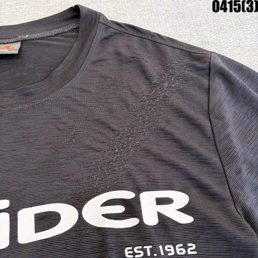 [BUNJANG] Eider Black Short Sleeve Functional T-shirt / M 아이더 블랙 반팔 기능성 티셔츠 0415(3)