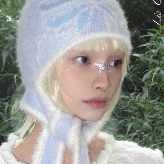 [BUNJANG] LIS CALLA Ribbon Angora Beanie / LIS CALLA 중브 타오바오 리본 털비니