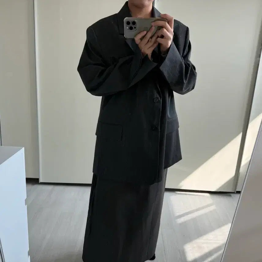 [SOLD OUT] 루에브르 핀스트라이프 테일러드 자켓 M (착용 안함)