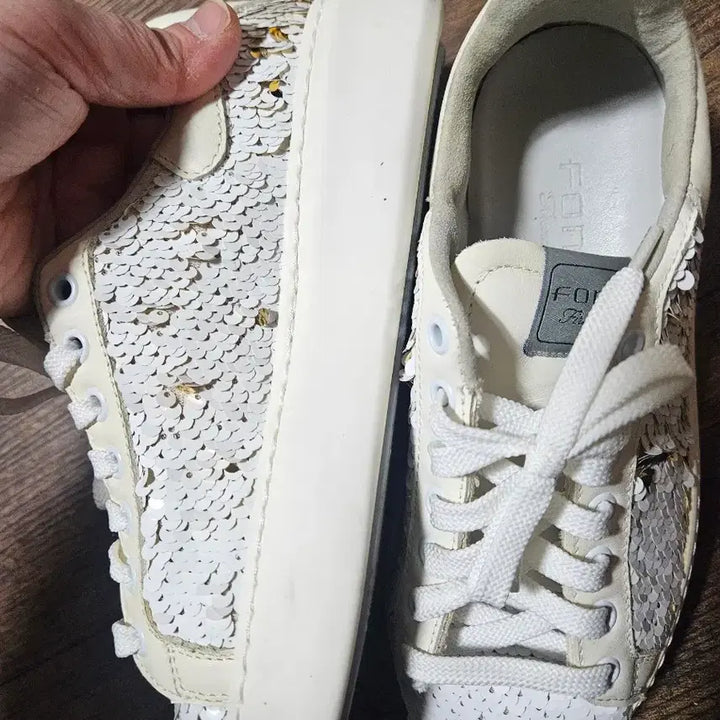 [BUNJANG] FONT Firenze Sequin Leather Sneakers / : [풀박급/새상품] FONT Firenze 이탈리아 시퀸 스니커즈 (2