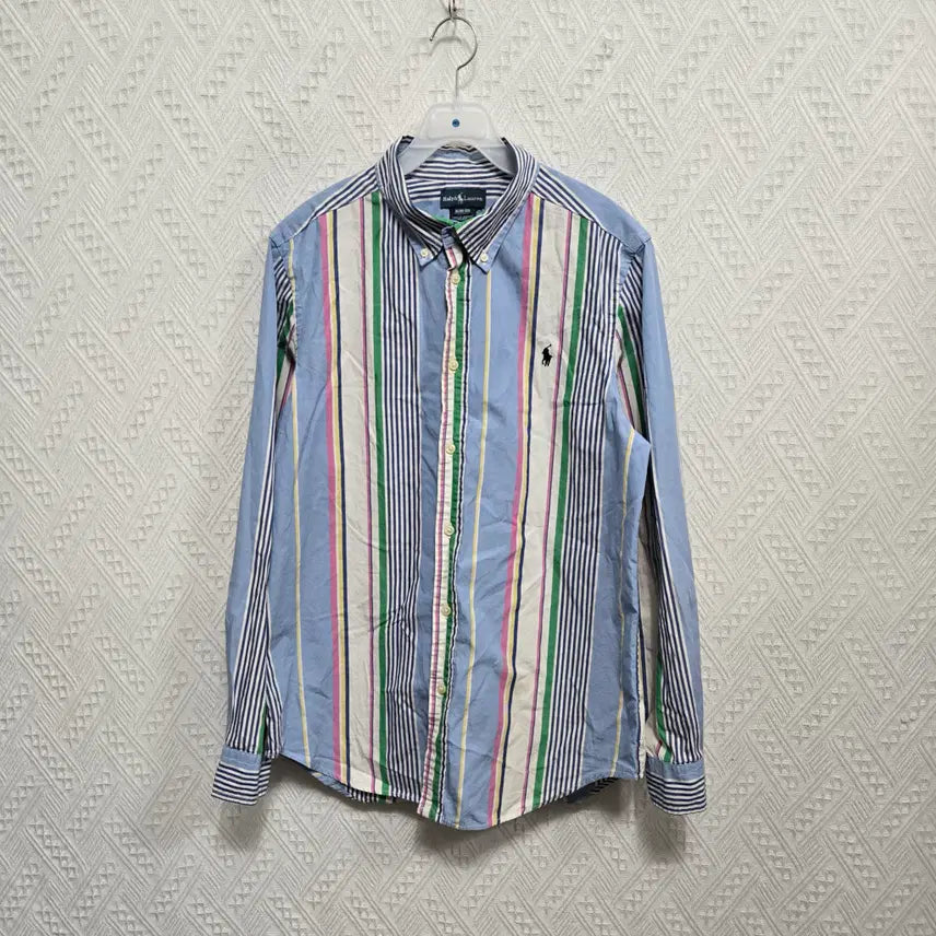 [BUNJANG] Polo Ralph Lauren Striped Button-Down Shirt - XL / 자243 폴로랄프로렌 스트라이프 버튼 다운 셔츠 XL