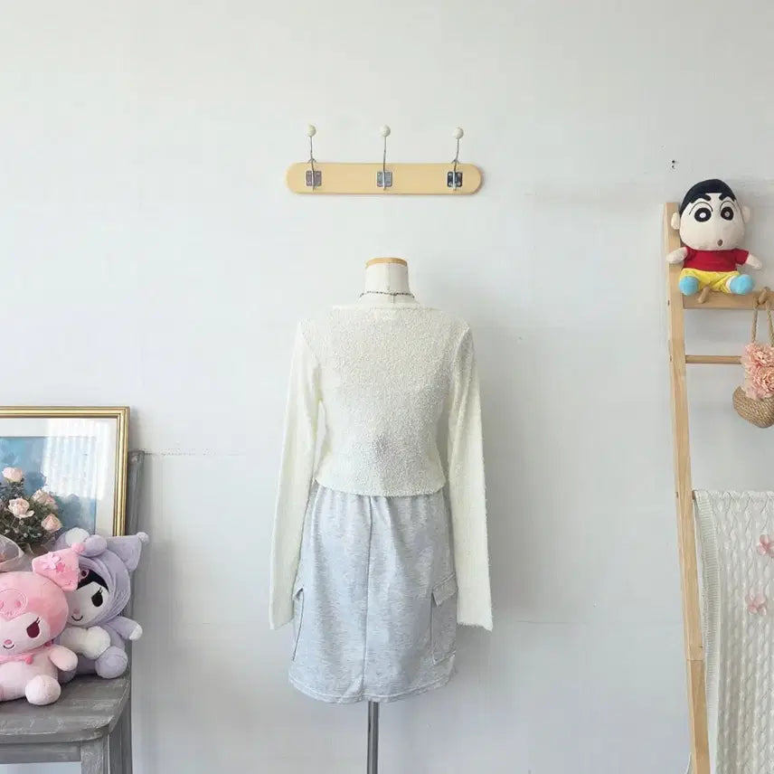[BUNJANG] Anne Ivory Lovely Cardigan / 빈티지 만원샵 anne 아이보리 러블리 가디건