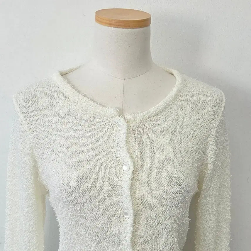 [BUNJANG] Anne Ivory Lovely Cardigan / 빈티지 만원샵 anne 아이보리 러블리 가디건
