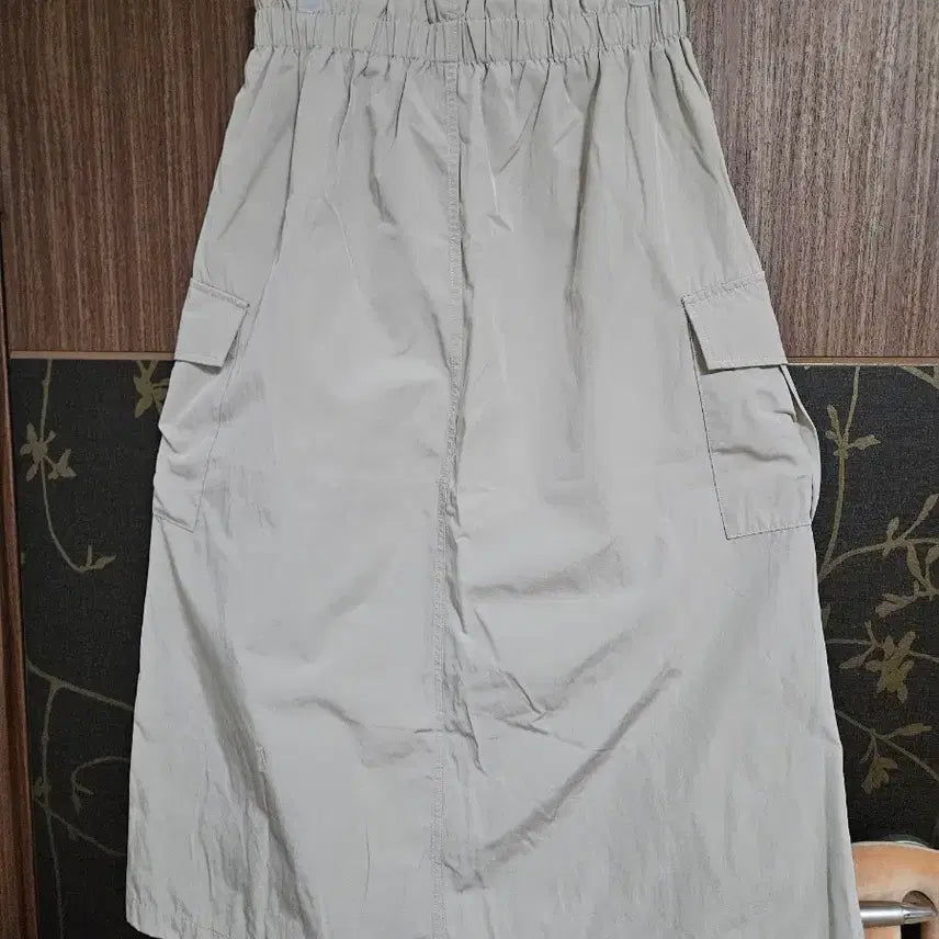 [BUNJANG] Spao Pocket Cargo Long Skirt / 스파오 화섬 포켓 카고 롱 스커트