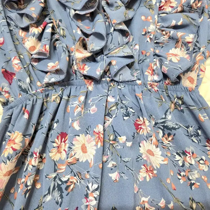[BUNJANG] Floral Print Ruffle Dress / 55~66 꽃무늬 원피스 여성 원피스 스커트 치마 프릴 원피스