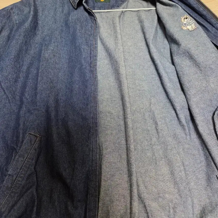 [BUNJANG] Takeasy Denim Blouson Jacket Navy / 테이크이지 데님 블루종 자켓 100사이즈 네이비