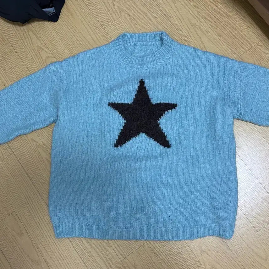[BUNJANG] Star Print Knit Sweater / 별프린팅 니트
