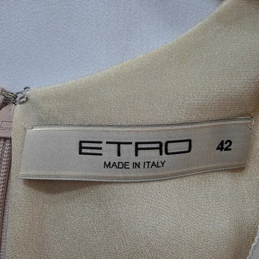 [BUNJANG] Etro Paisley Pattern Ivory Midi Dress / (정품)에트로 페이즐리 패턴 아이보리 원피스