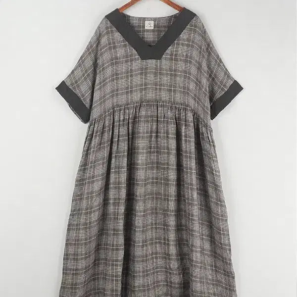 [BUNJANG] Lustre Oversized Pure Linen Dress / 오버사이즈 퓨어 리넨 원피스