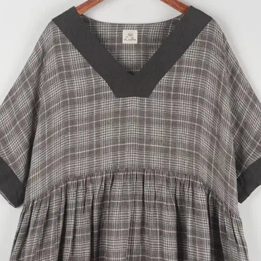 [BUNJANG] Lustre Oversized Pure Linen Dress / 오버사이즈 퓨어 리넨 원피스