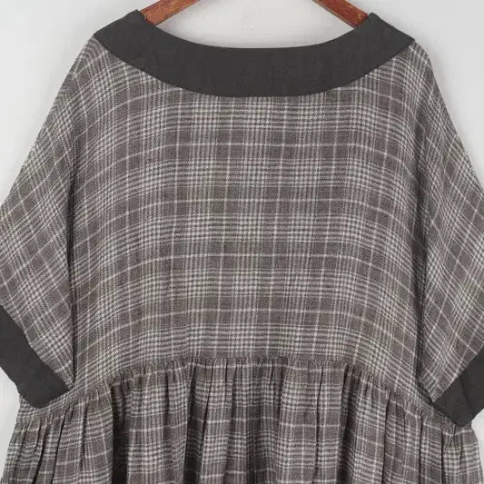 [BUNJANG] Lustre Oversized Pure Linen Dress / 오버사이즈 퓨어 리넨 원피스