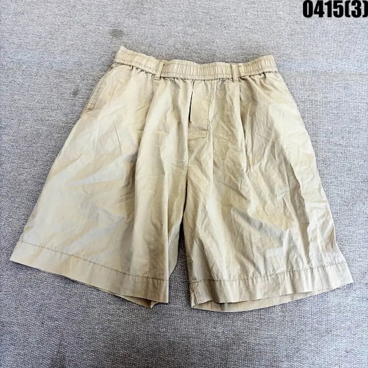 [SOLD OUT] S 베이지색 반바지 면바지 0415(3)