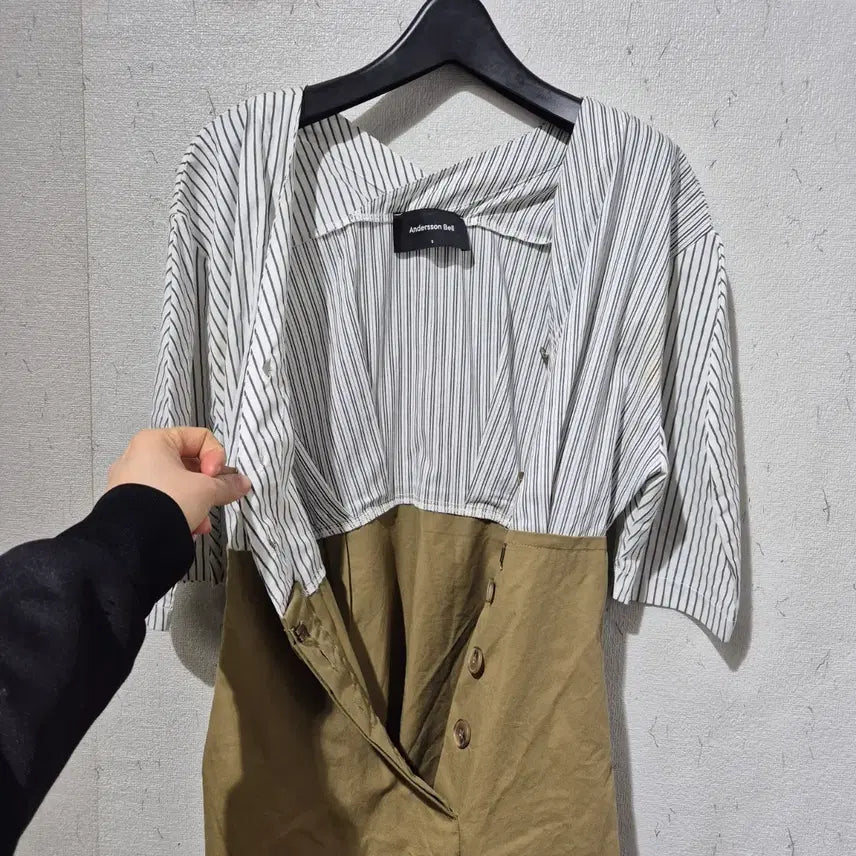 [BUNJANG] Andersson Bell Stripe Wrap Dress / 앤더슨벨 스트라이프 랩 원피스