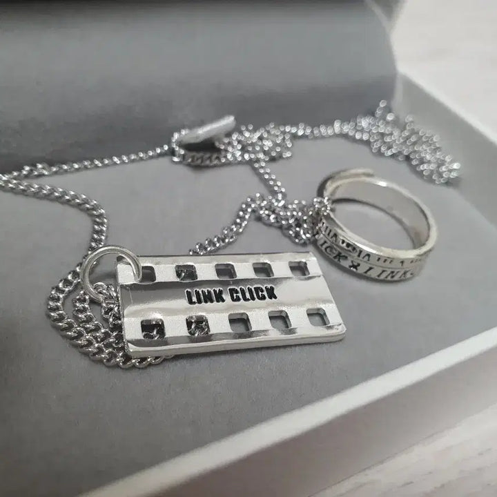 [BUNJANG] Link Click Ring/Pendant Necklace / 시광대리인 반지/팬던트 목걸이