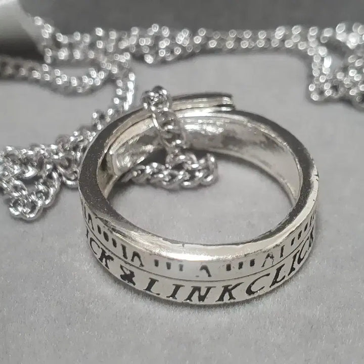 [BUNJANG] Link Click Ring/Pendant Necklace / 시광대리인 반지/팬던트 목걸이