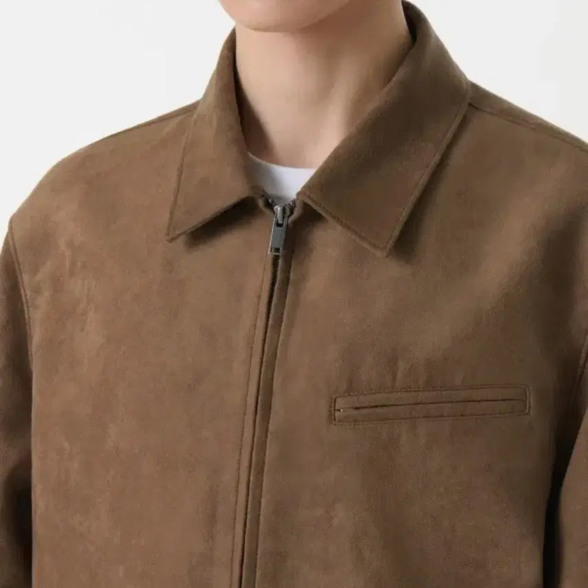 [SOLD OUT] 무신사 스탠다드 신세틱 스웨이드 워크 재킷 [라이트 브라운]