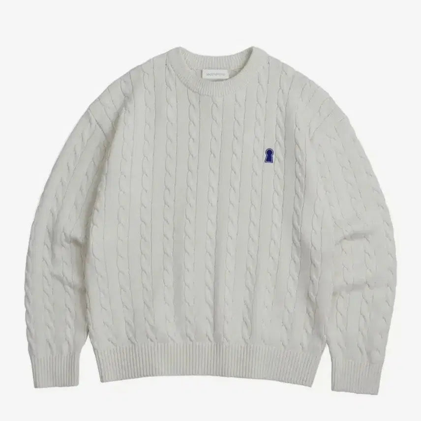[BUNJANG] Second Monologue Heavyweight Cable Crew Neck Knit (M) / 세컨모놀로그 Heavyweight Cable Crew Neck Knit