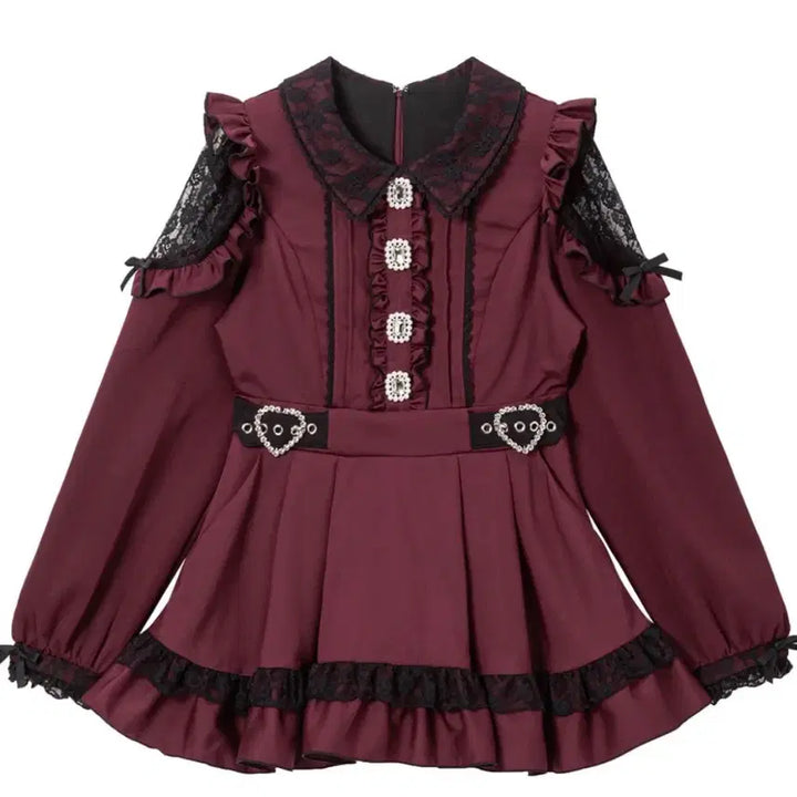 [BUNJANG] Dimarub Bijou Dress Wine / 디마럽 비쥬원피스 리즈리사노에미마즈로지타양지뢰