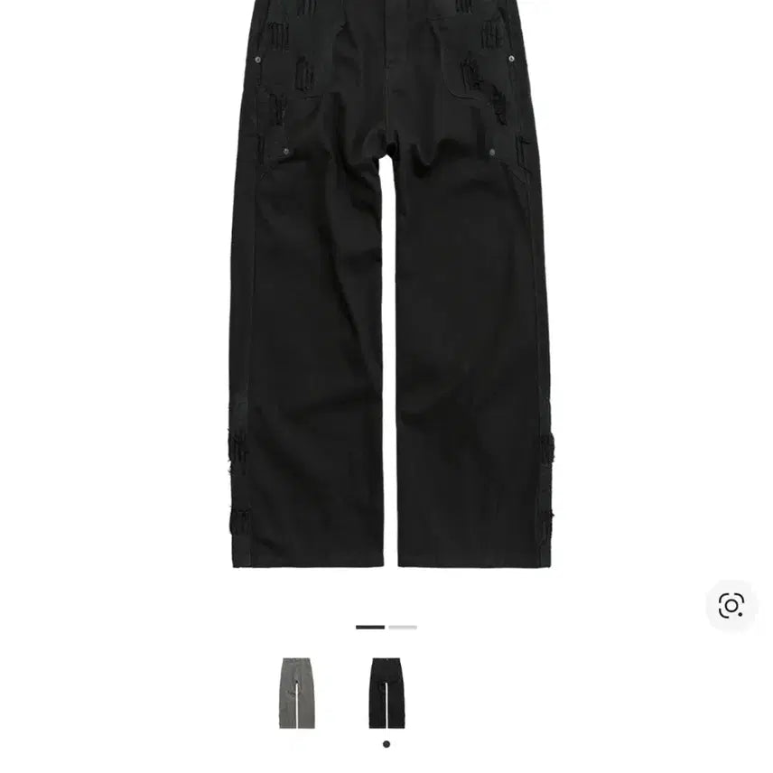 [BUNJANG] Politeuro 1011 Black Boro Pants Twill / [2] 25fw 폴리테루 1011 블랙 보로 팬츠 트윌