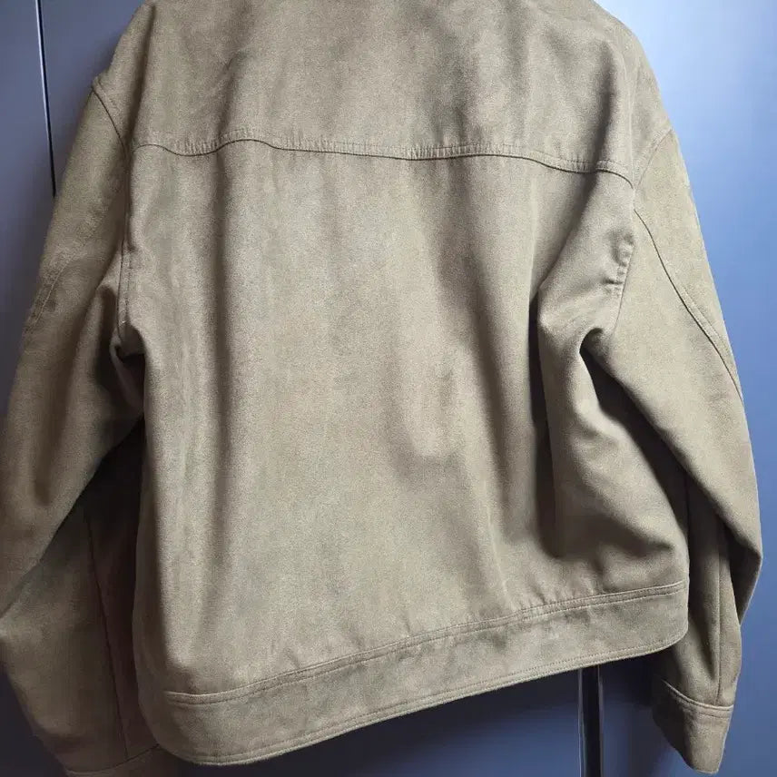 [BUNJANG] 8 Seconds Suede Jacket - Khaki / 에잇세컨즈 스웨이드 자켓 카키