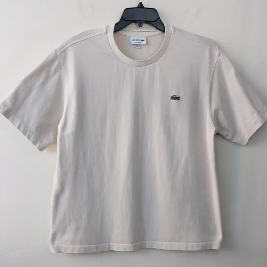 [BUNJANG] Lacoste Relaxed Fit T-shirt / 라코스테 XL/110 릴렉스핏 라운드넥 반팔 티셔츠. BG. -A