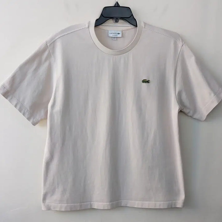 [BUNJANG] Lacoste Relaxed Fit T-shirt / 라코스테 XL/110 릴렉스핏 라운드넥 반팔 티셔츠. BG. -A