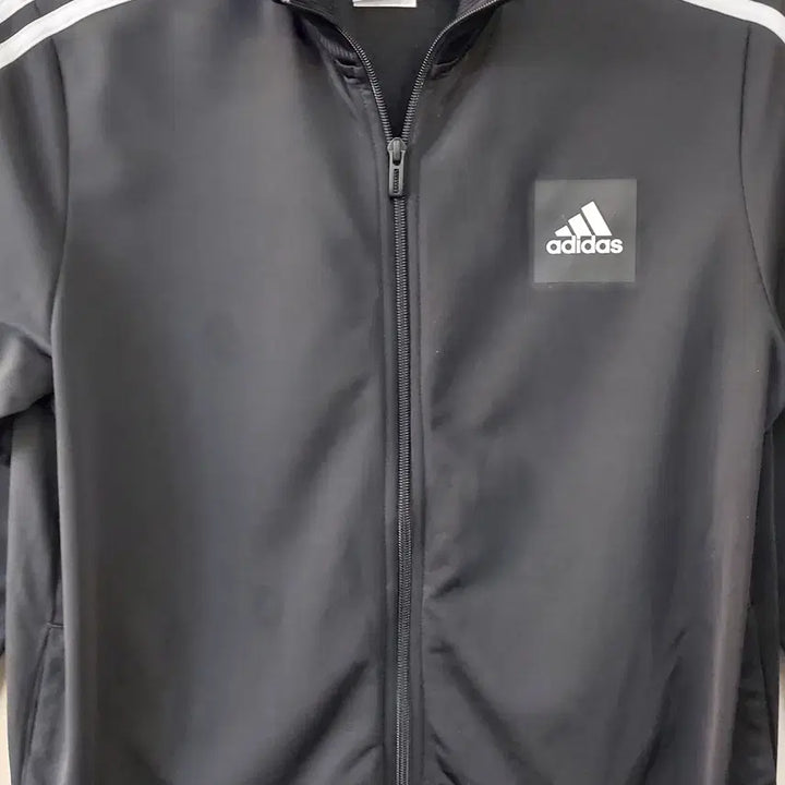 [BUNJANG] Adidas 3ST Track Jacket / 아디다스 XL/105 패치로고 3ST 트랙자켓/풀집업. BK. A