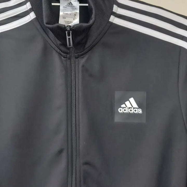 [BUNJANG] Adidas 3ST Track Jacket / 아디다스 XL/105 패치로고 3ST 트랙자켓/풀집업. BK. A
