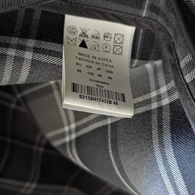 [BUNJANG] Solid Homme Check Shirt Jacket / 솔리드옴므 체크 자켓 48