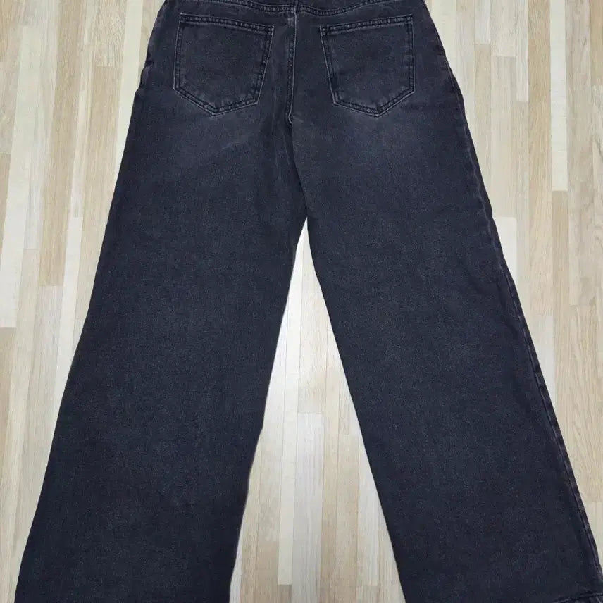 [BUNJANG] Lanvin Style Black Denim Wide Pants / 랑방 스타일 흑청 데님 와이드 팬츠55