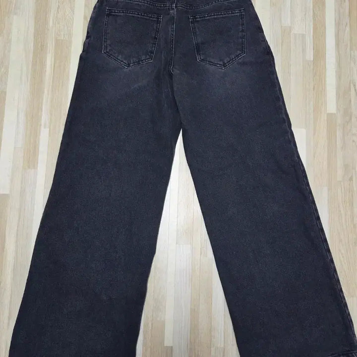 [BUNJANG] Lanvin Style Black Denim Wide Pants / 랑방 스타일 흑청 데님 와이드 팬츠55