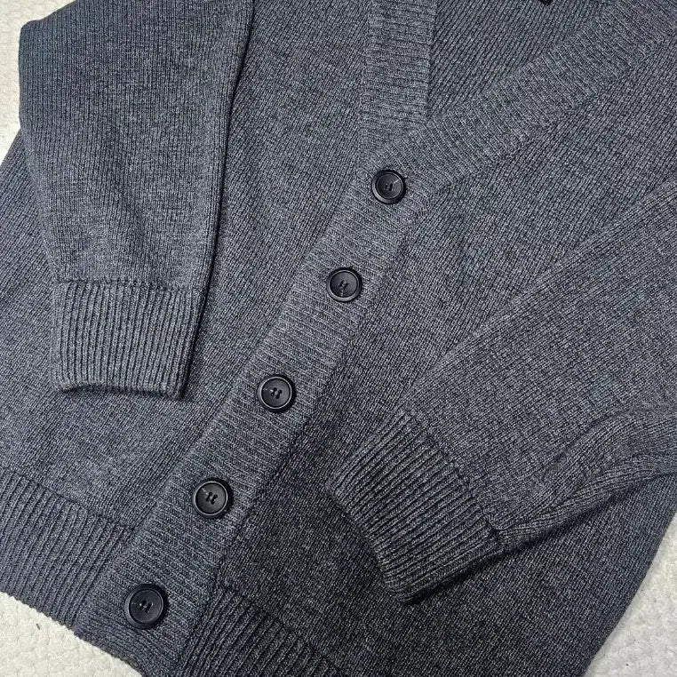 [BUNJANG] Compagno Lambswool Oversized Cardigan (Charcoal, S) / 헤비오버핏 램스울 가디건 챠콜(S) - 꼼파뇨